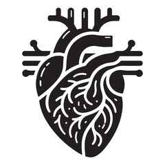 Human heart icon. Vector illustration design