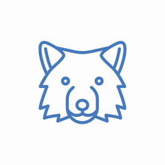 wild wolf face icon sign vector
