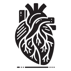 Human heart icon. Vector illustration design