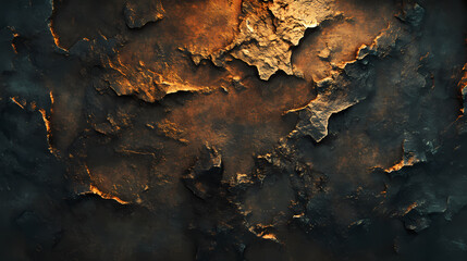 Fototapeta premium A bronze textured surface with a fine, grainy texture, resembling the surface of aged metal, with subtle patina highlights. [Corroded Realms] | Bronze Wastes | aged metal. Illustration