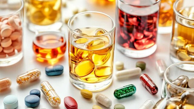 A Colorful Assortment of Vitamins and Supplements