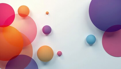 Symmetrical overlapping circles, monochrome gradient, visual, monochrome