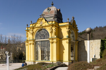 Obraz premium The Main Colonnade in Mariánské Lázně, Czech Republic