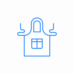 kitchen apron icon sign vector