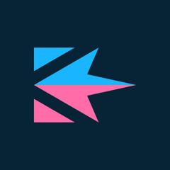 Creative logo Abstract K Monogram Symbol 