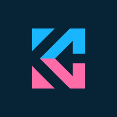 Creative logo Abstract K Monogram Symbol 