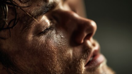 Obraz premium Athlete in action gymnasium photograph intimate environment close-up view inner focus