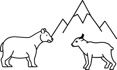 a bear and a mountain goat swap diets what s the 