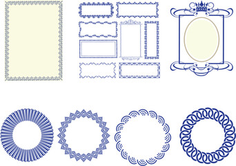  Vintage  Frames for Invitations and Greeting Cards