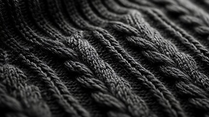 Detailed closeup of textured knit fabric