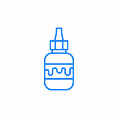 glue bottle supply icon sign vector