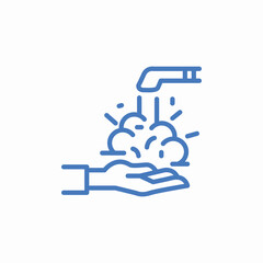 Obraz premium hand drying gloves icon sign vector