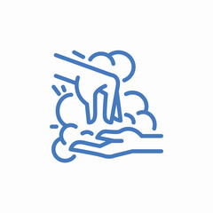 hand washing sanitizer icon sign vector