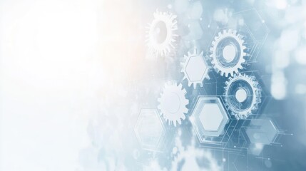 Abstract gears, technology background