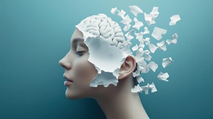 Fototapeta premium Outline a mental health action plan that incorporates positive thinking techniques