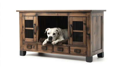 Wooden dog house