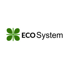 Fototapeta premium A leaf logo for eco system
