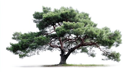 Fototapeta premium Isolated pine tree on white background