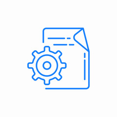 document security lock icon sign vector