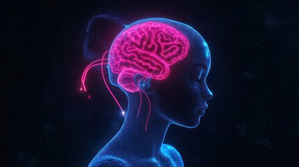 Obraz premium 3D Brain Anatomy