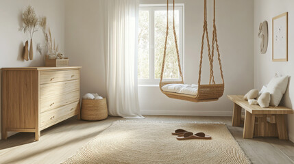 Boho Haven: A Serene Composition of Comfort and Style

