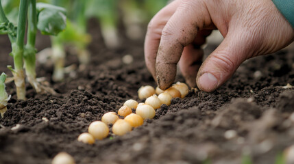 Rooted Beginnings: Sowing Onion Seeds in Open Soil

