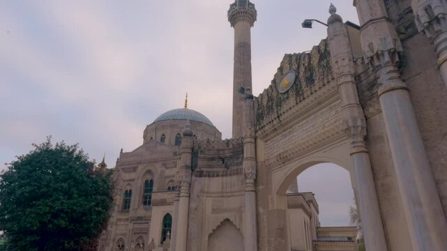 Pertevniyal Valide Sultan Mosque Exterior and Surrounding Area &ndash; Istanbul, Turkey