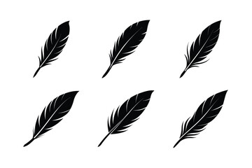 bird feather icon vector decorative bird feather