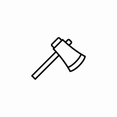 axe tool icon sign vector