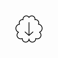 download cloud icon sign vector