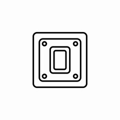 electric switch icon sign vector