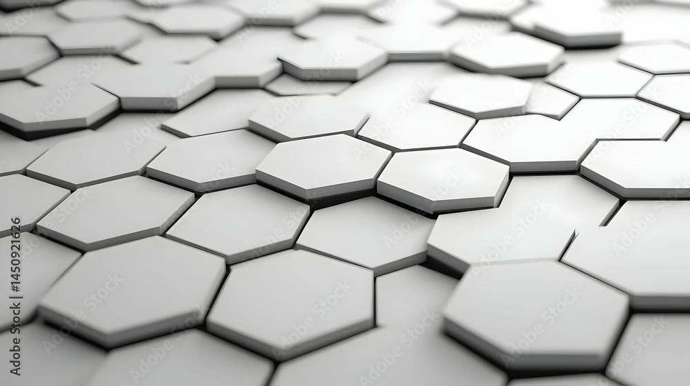 Aufkleber abstract geometric hexagon pattern background