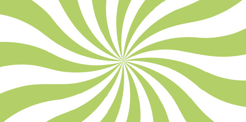 Abstract Twisted sunburst with rays Background. Candy geometric radiation background. Vector spiral wavy lines, sweet lollipop candy, fruit yogurt or marshmallow. cartoon style, sunlight, sunburst.