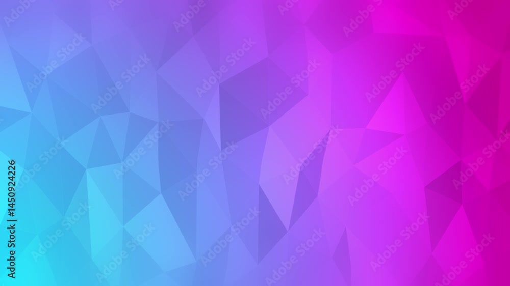 Aufkleber abstract purple geometric design features a mosaic pattern of triangles, creating a stylish digital 