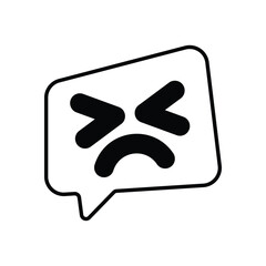 Fototapeta premium Hate Vector icon