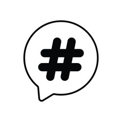 Hashtag Vector icon