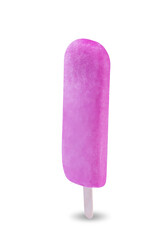 Berry popsicle stick on a white isolated background