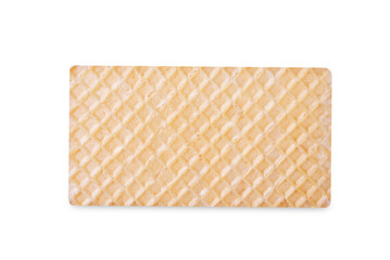 Vanilla Ice Cream Bar with Waffles on a white isolated background