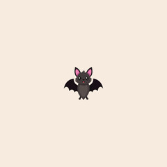Colorful Bat icon flat vector design.