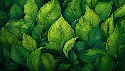 Fototapeta premium green leafy background