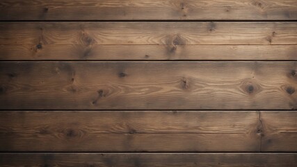 Fototapeta premium Rustic wooden plank background mockup, top view, natural grain texture, aged wood, warm tone, perfect for food, craft, or eco-friendly branding.