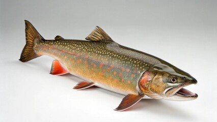 Obraz premium Bull Trout on studio background