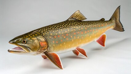 Obraz premium Bull Trout on studio background
