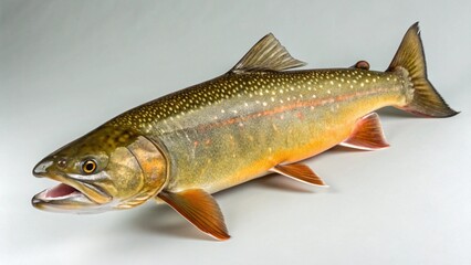 Naklejka premium Bull Trout on studio background