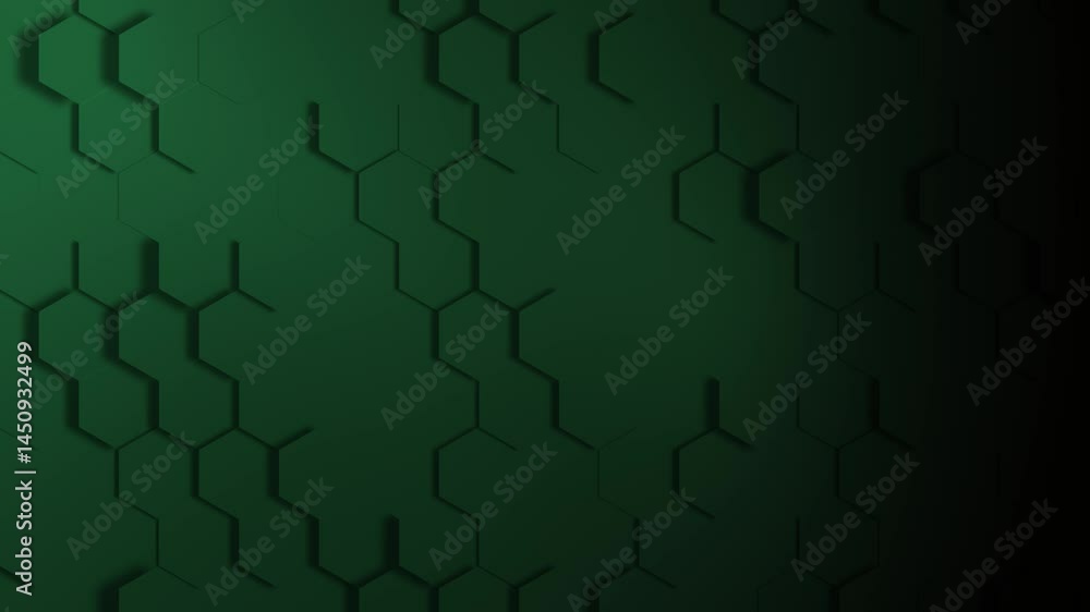 Poster abstract green backdrop with a seamless jigsaw pattern