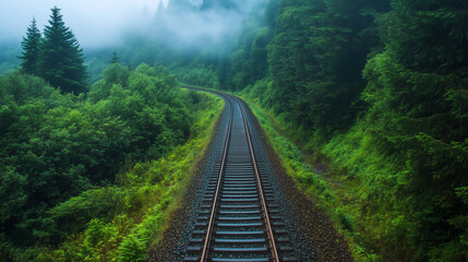Obraz premium railway in the mountains