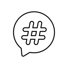 Hashtag Vector icon