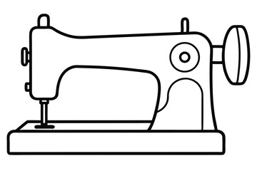 sewing machine clip art vector illustration