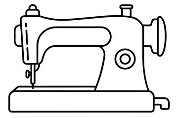 sewing machine clip art vector illustration
