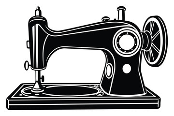sewing machine clip art vector illustration